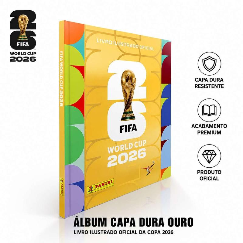 Album Copa do Mundo 2026 Capa Dura Ouro